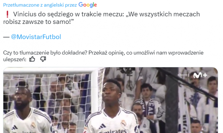 SŁOWA Viniciusa w kierunku sędziego podczas El Clasico!